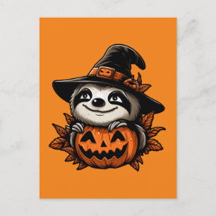 Postal Festividad de la Calabaza Tradicional de Halloween