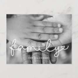 Postal Festividad de la familia de guión corto