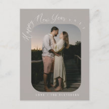 Festividad de la foto de Año Nuevo con guión moder