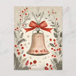 Postal Festividad de los Navidades de la Campana Saludo