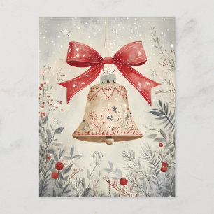 Postal Festividad de los Navidades de la Campana Saludo