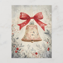 Postal Festividad de los Navidades de la Campana Saludo