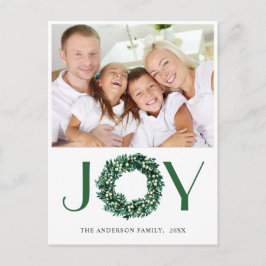 Postal Festividad de los Navidades de la corona holly sal