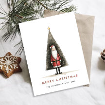 Festividad de los Navidades de Papá Noel Minimalis