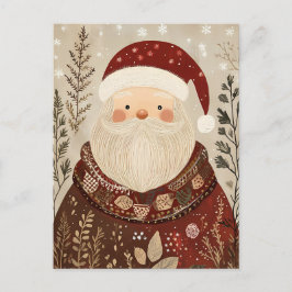 Postal Festividad de los Navidades de Santa Cláusula salu