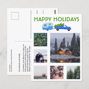Postal Festividad de Navidades de camionetas de personali