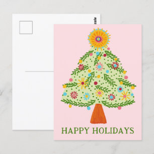 Postal FESTIVIDAD DEL PERSONALIZADO del Árbol de Navidad
