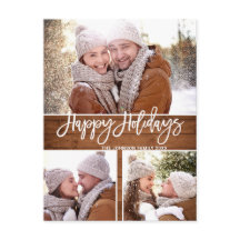 Festividad del saludo de 3 fotos de los Navidades