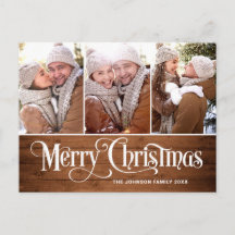 Festividad del saludo de 3 fotos de los Navidades