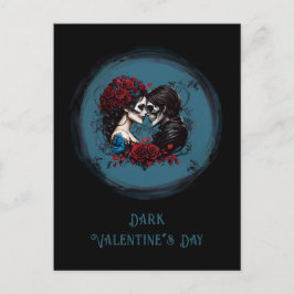 Postal Festividad El día de San Valentín de los amantes d