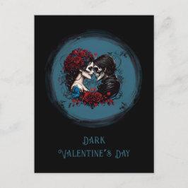 Postal Festividad El día de San Valentín de los amantes d