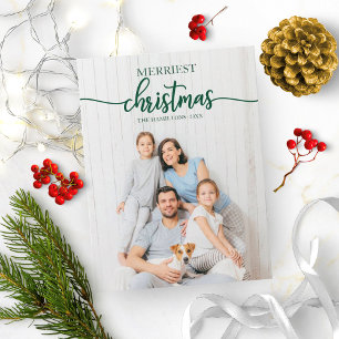 Postal Festividad fotográfica única de Navidades más vali
