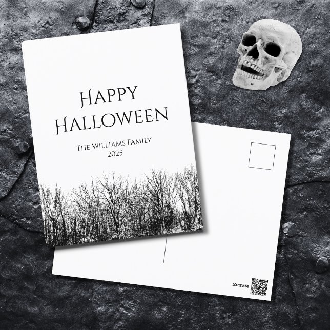 Postal Festividad gótica feliz de Halloween (Subido por el creador)