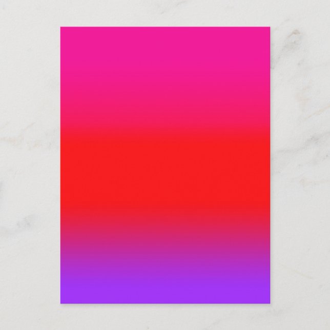 Postal Festividad Magenta Rojo Morado Ombre (Anverso)