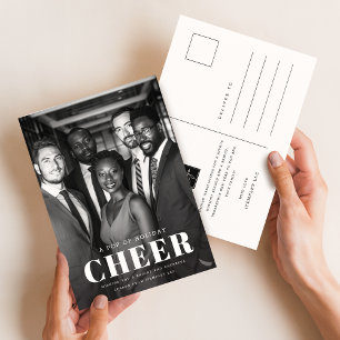 Postal Festividad moderna de fotografía empresarial