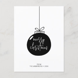 Postal Festividad moderna de navidad