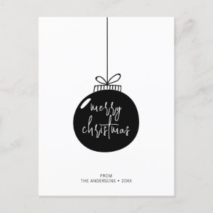 Postal Festividad moderna de navidad
