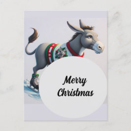 Postal Festividad Navidades burros