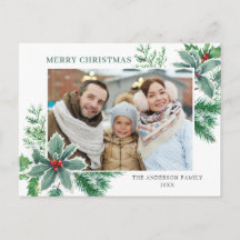 Festividad Navidades de Holly Berry saludan feriad