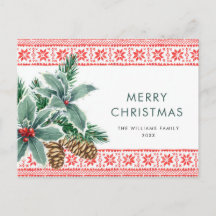 Festividad Navidades de Holly Berry saludan feriad