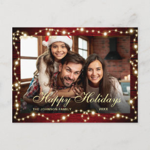 Postal Festividad navideña de Feliz Feliz Festividad