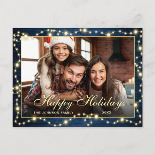 Postal Festividad navideña de Feliz Feliz Festividad