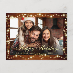 Postal Festividad navideña de Feliz Feliz Festividad