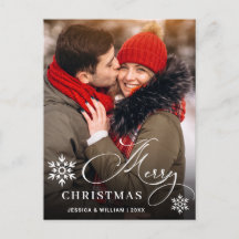 Festividad navideña moderna Saludo fotográfico