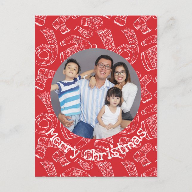 Postal Festividad por Personalizado navideño y feriado po (Anverso)