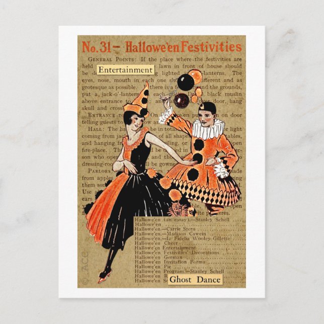 Postal Festividades de Halloween (Anverso)