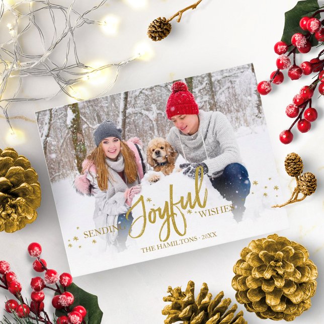 Postal Festividades de Navidades de fotografía escritos a (Subido por el creador)