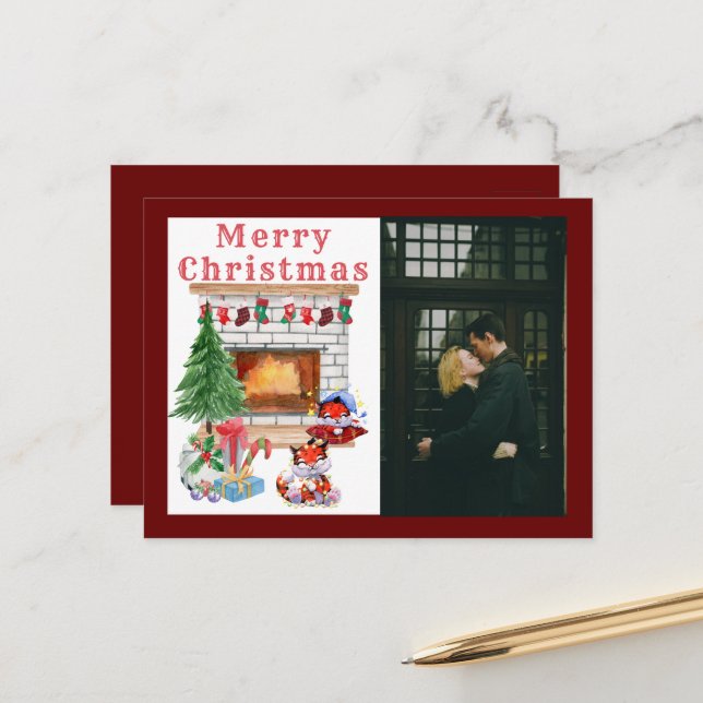 Postal Festividades de Navidades fotográficos (Anverso/Reverso In Situ)