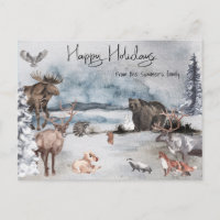 Festividades en los bosques de Rudolph durante el 