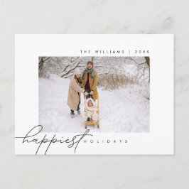 Postal Festividades más felices, Feliz Navidad, Foto fami