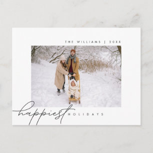 Postal Festividades más felices, Feliz Navidad, Foto fami