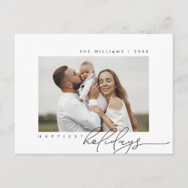 Postal Festividades más felices, Feliz Navidad, Foto fami