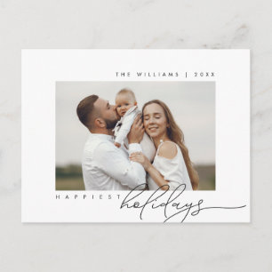 Postal Festividades más felices, Feliz Navidad, Foto fami