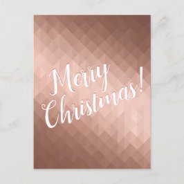 Postal Festividades navideñas rosa moda dorada estacional