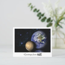 Festividades Saludos Mars Earth Space Photo