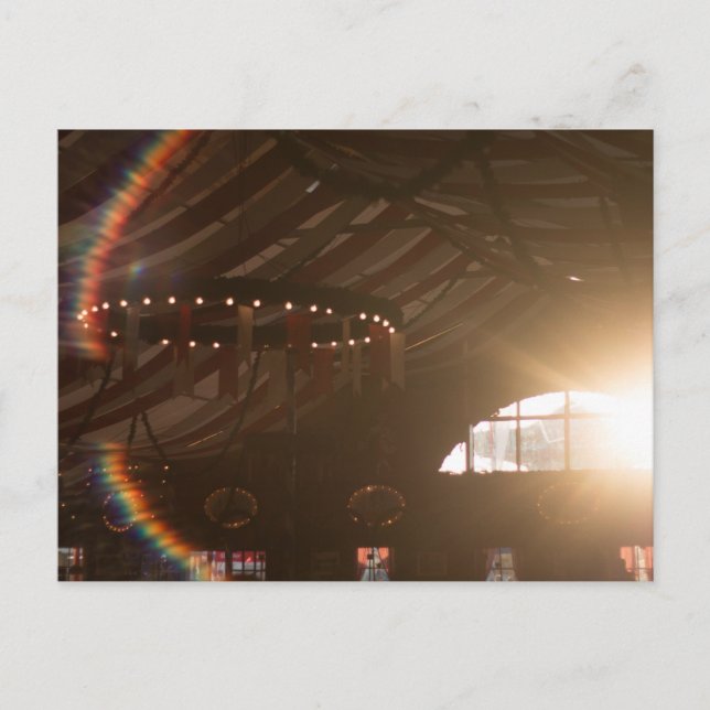 POSTAL FESTZELT FURCH HAAGER HERBSTFEST BEI ABENSONNE (Anverso)