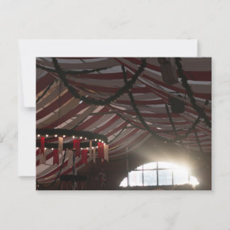 POSTAL FESTZELT HIMMEL HAAGER HERBSTFEST BEI ABENDSONNE