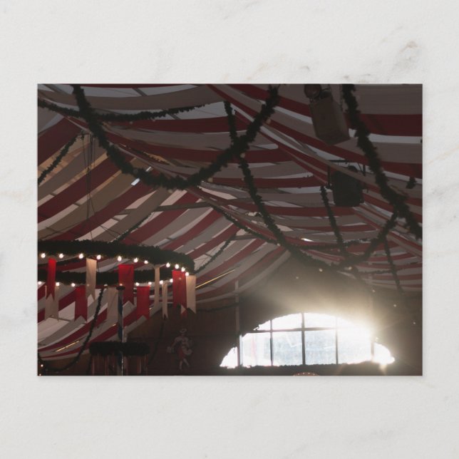 POSTAL FESTZELT HIMMEL HAAGER HERBSTFEST BEI ABENDSONNE (Anverso)