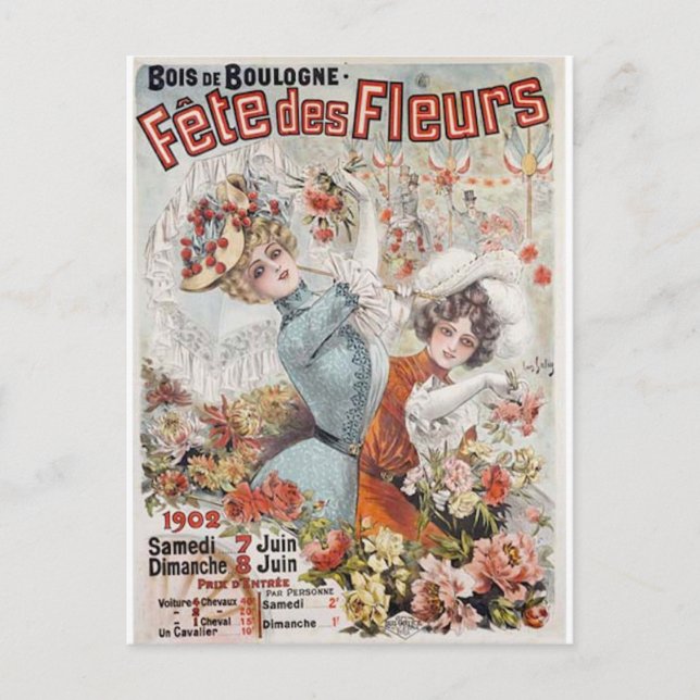 Postal Fete de Fleurs (Anverso)