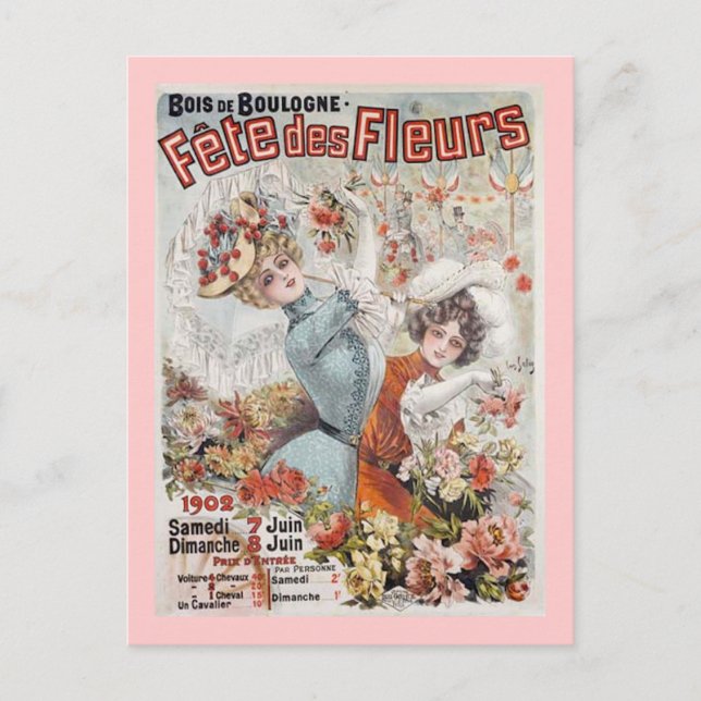 Postal Fete de Fleurs (Anverso)