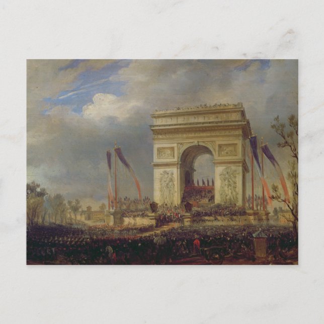 Postal Fete de la Fraternite en el Arco del Triunfo (Anverso)