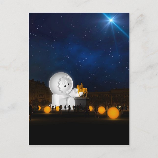 Postal Fête des Lumières - Les Anooki 2018 - Lyon (Anverso)
