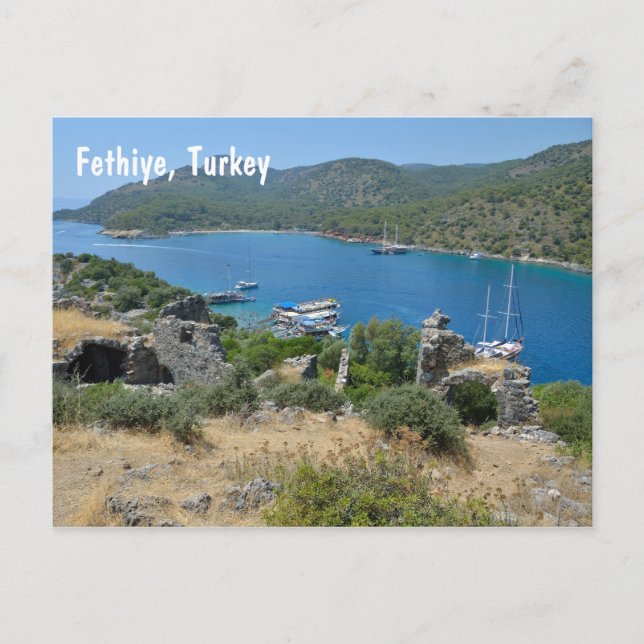 Postal Fethiye, Turquía (Anverso)