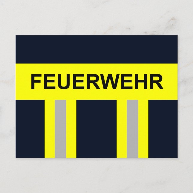 Postal Feuerwehr Symbol Uniform Blau (Anverso)
