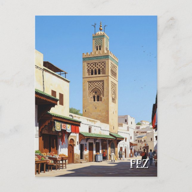 Postal Fez Morocco Travel (Anverso)