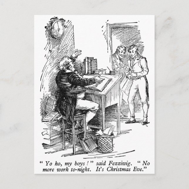 Postal Fezziwig (con texto) (Anverso)